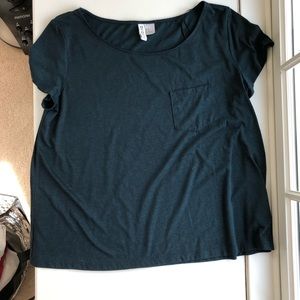 Teal pocket T-shirt